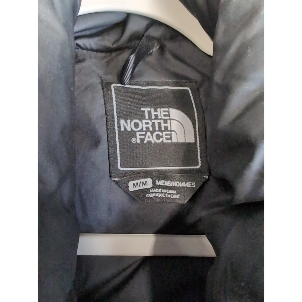 The North Face Nuptse Puffer‎ Vest Men's Medium 700 Goose Down Black Zip A188